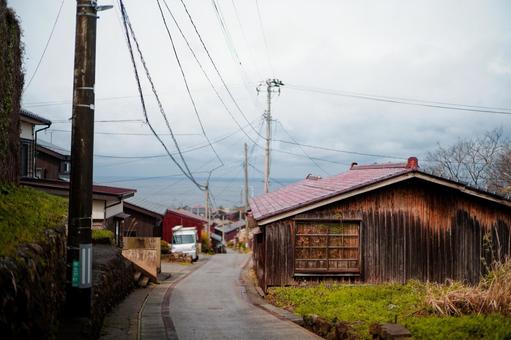 佐渡ヶ島の街並み 佐渡ヶ島の街並み 佐渡ヶ島の街並み,佐渡島の街並み,佐渡島の写真素材