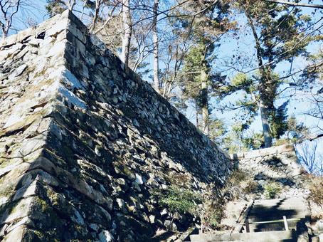 丹波亀山城天守台石垣4 亀山城,城,城郭の写真素材