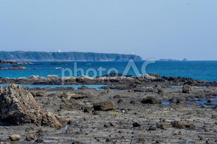 和歌山　ドライブロードからの潮岬 潮岬,潮岬観光タワー,潮岬灯台の写真素材