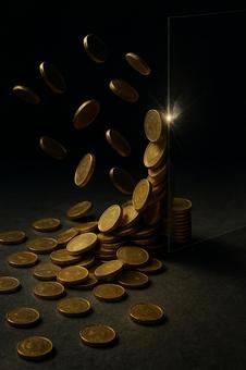 貨幣の壁(経済的障壁の象徴) 貨幣の壁(経済的障壁の象徴)の写真