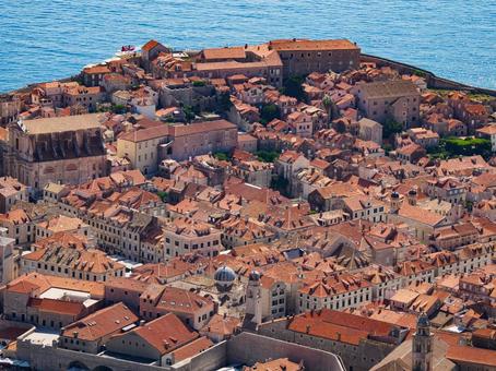 ドゥブロヴニクの旧市街 クロアチア,ドゥブロブニク,旧市街の写真素材