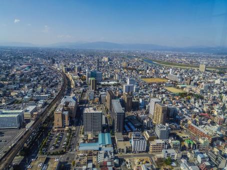 【岐阜県】岐阜市の風景 岐阜シティ・タワー43,展望台,岐阜市の写真素材