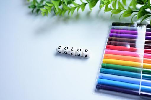 カラーペン カラーペン,ペン,筆記用具の写真素材