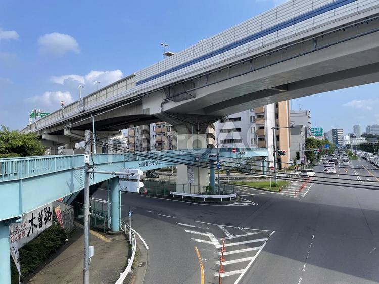 上用賀五丁目　交差点 上用賀五丁目,交差点,砧公園の写真素材