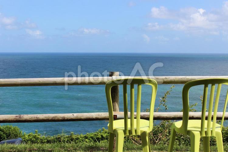 海と一緒に ビーチ,ビーチリゾート,ブルーの写真素材