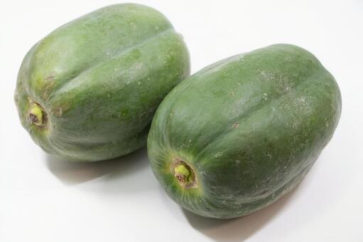 青パパイヤ 青パパイヤ,パパイヤ,グリーンパパイヤの写真素材