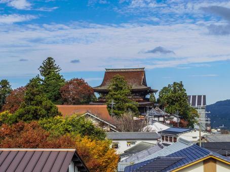 【奈良県】吉野町・金峯山寺 金峯山寺,吉野町,寺社仏閣の写真素材
