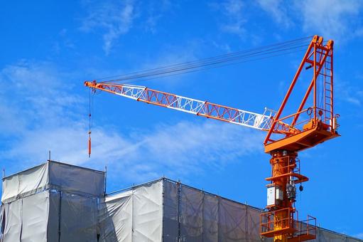 Apartment building construction with scaffolding and cranes, JPG Apartment building construction with scaffolding and cranes, JPG