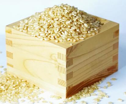Brown rice (box) ④ (close-up), JPG