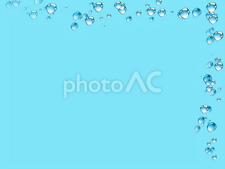 水滴　フレーム フレーム,かわいい,イメージの写真素材