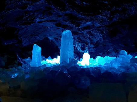 Narusawa Ice Hole, lubang es narusawa, yamanashi, yamanashi, JPG