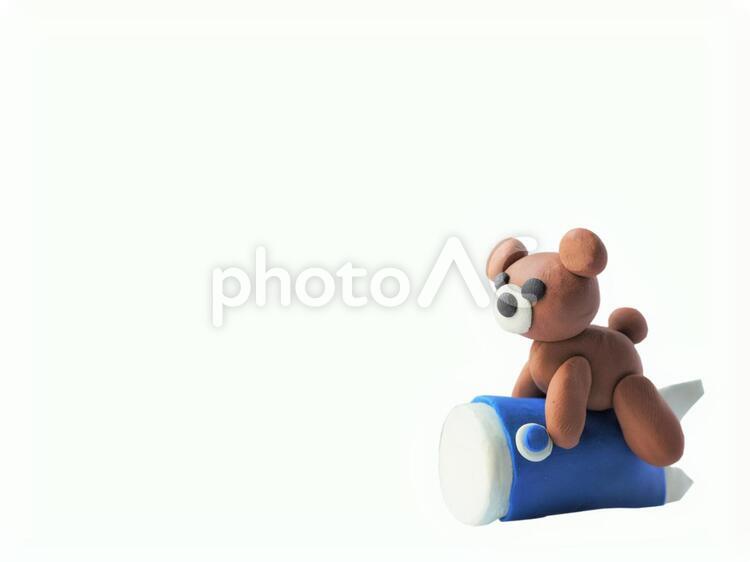 鯉のぼりとクマ こいのぼり,くま,子どもの日の写真素材