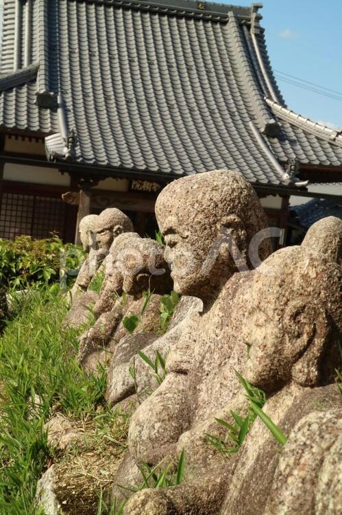 大日堂五百羅漢 みえけん,三重県,寺の写真素材