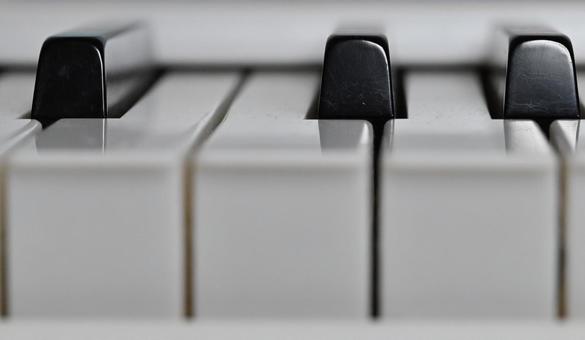 Macro view of piano keys, JPG Macro view of piano keys, JPG