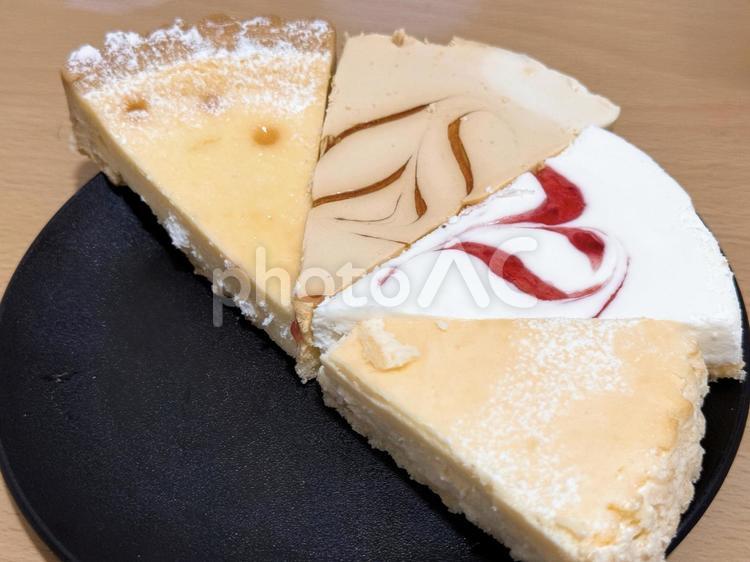 チーズケーキのアソート アソート,バラエティ,不揃いの写真素材