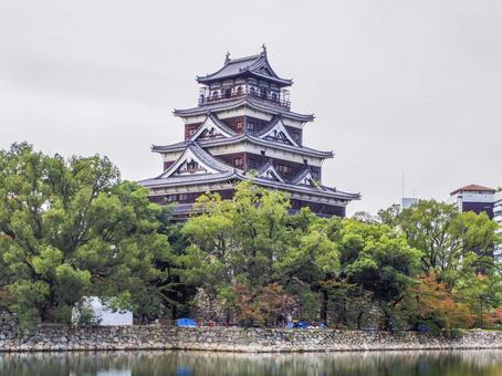 【広島県】広島市・広島城 広島城,広島県,城の写真素材