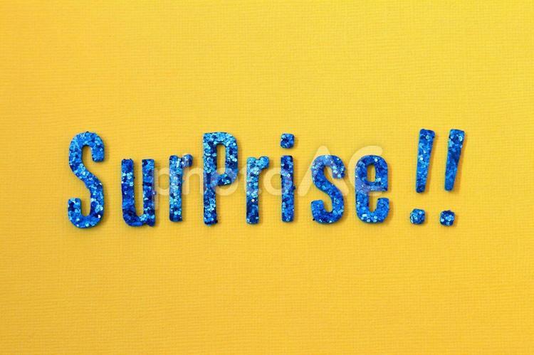 Surpriseの文字 サプライズ,surprise,驚きの写真素材