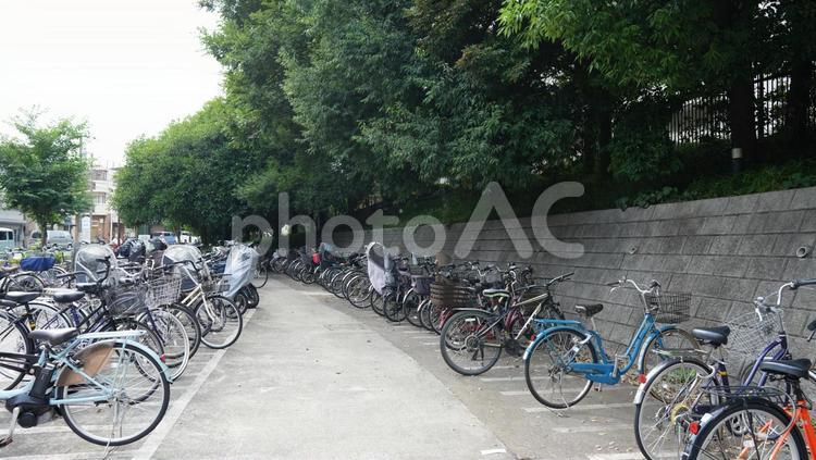 自転車置き場 自転車置き場,自転車,放置の写真素材