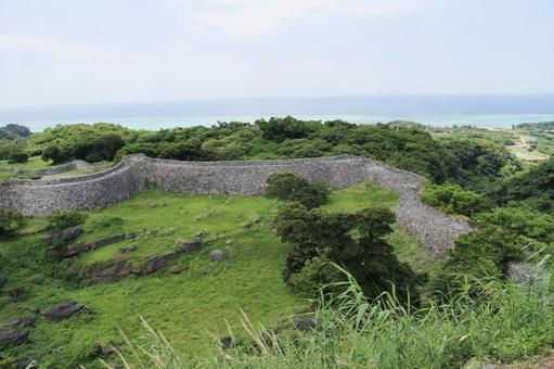 今帰仁城4 今帰仁城4 今帰仁城,城址,世界遺産の写真素材