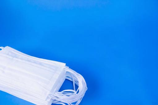 Simple mask on blue background, JPG Simple mask on blue background, JPG
