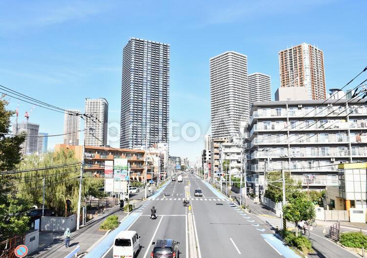 武蔵小杉の街並み 武蔵小杉駅,武蔵小杉,マンションの写真素材