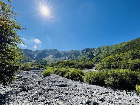 伯耆大山 伯耆大山 大山,登山,青空の写真素材