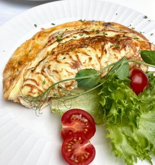 オムレツ オムレツ ふわふわオムレツ,オムレツ,美味しいの写真素材