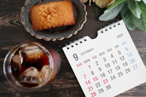 2025年9月のカレンダー素材 2025年9月のカレンダー素材 カレンダー,2025年9月,2025年の写真素材