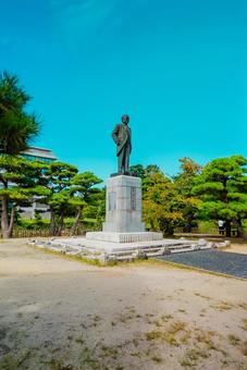 【島根】島根県庁 島根,松江,川の写真素材