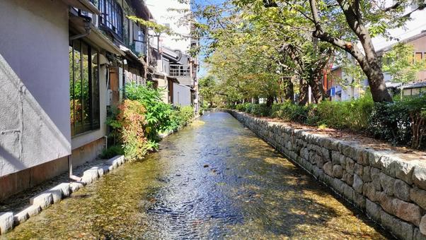 京都 川の写真