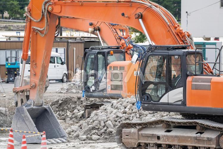 建物解体工事の現場 解体,工事,建設の写真素材