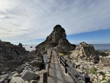 柱状節理 鉾島 柱状節理 鉾島 柱状節理,鉾島,福井市の写真素材