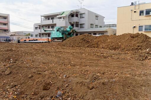 造成中４ 造成,工事,分譲地の写真素材