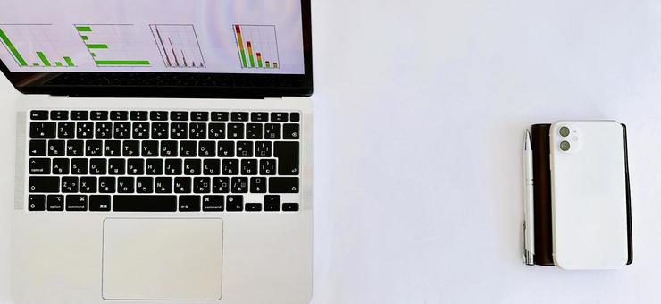 Computer and smartphone business image economy, JPG