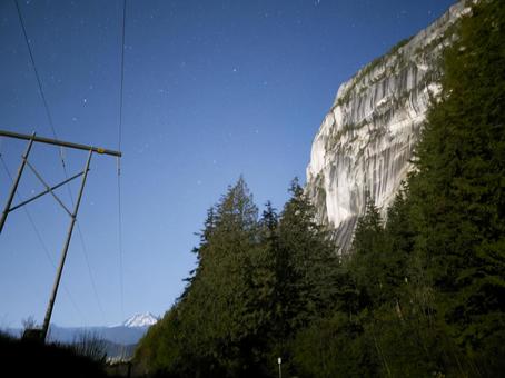 星空 山,星空,夜空の写真素材