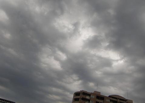 黒い雲-5 黒雲,暗雲,空の写真素材