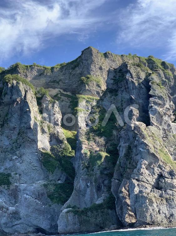 北海道　小樽　海からの景色 景色,風景,自然の写真素材