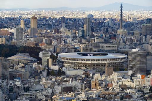 New National Stadium, estádio nacional new, tóquio, jogos olímpicos de tóquio, JPG