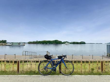 松島海岸グリーン広場からの眺め 松島,海岸,グリーン広場の写真素材