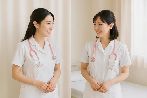 看護師の穏やかな笑顔 看護師の穏やかな笑顔の写真