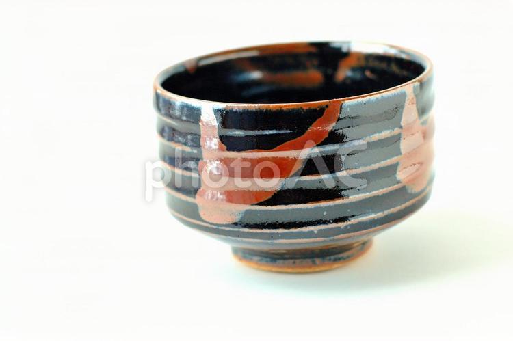 益子焼の抹茶茶碗 益子焼,抹茶茶碗,抹茶の写真素材
