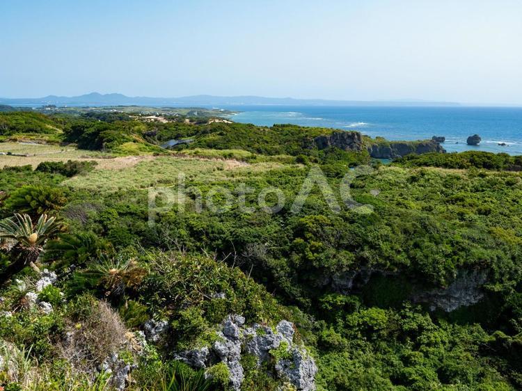 宮城島の風景 沖縄,沖縄県,宮城島の写真素材