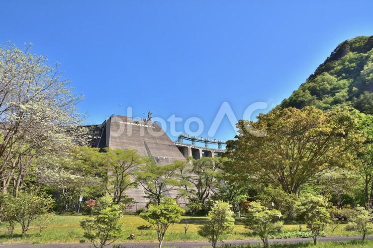 宮城県仙台市青葉区　大倉ダム　５ 大倉ダム,ダム,建造物の写真素材