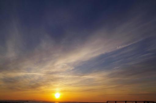 夕日 夕日の写真