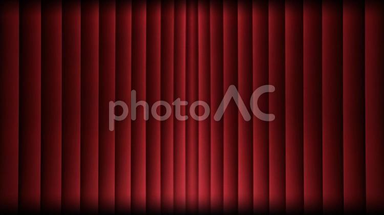 舞台カーテンのイメージ・映像用サイズ カーテン,赤,布の写真素材