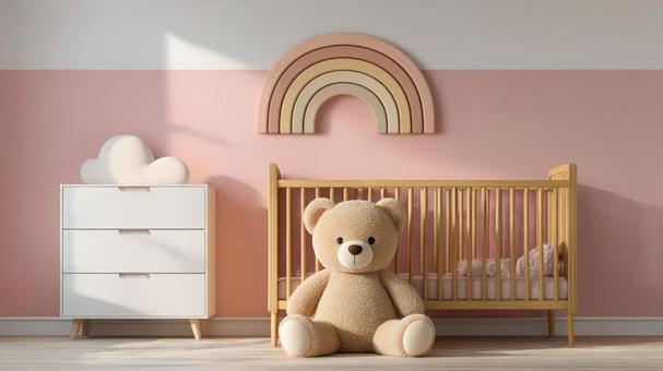 子ども部屋　ピンク系の写真