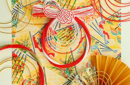 お正月の飾り　２ 正月,年賀状,飾りの写真素材