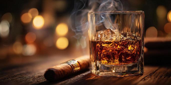 落ち着いた雰囲気の中で楽しむウイスキー 落ち着いた雰囲気の中で楽しむウイスキーの写真