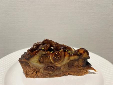 ナッツのタルト タルト,木の実,茶色の写真素材