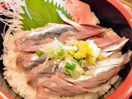 最高のイワシ丼 最高のイワシ丼 イワシ丼,イワシ,鰯の写真素材